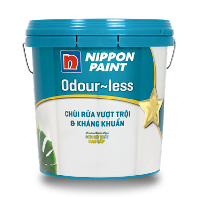 Sơn Nippon Odour-less Chùi Rửa Vượt Trội & Kháng Khuẩn (1L )